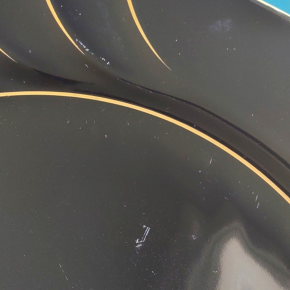 Wave Golden Black Dinner Plates Gallery Collections by Ranmaru - Picture 7 of 9
